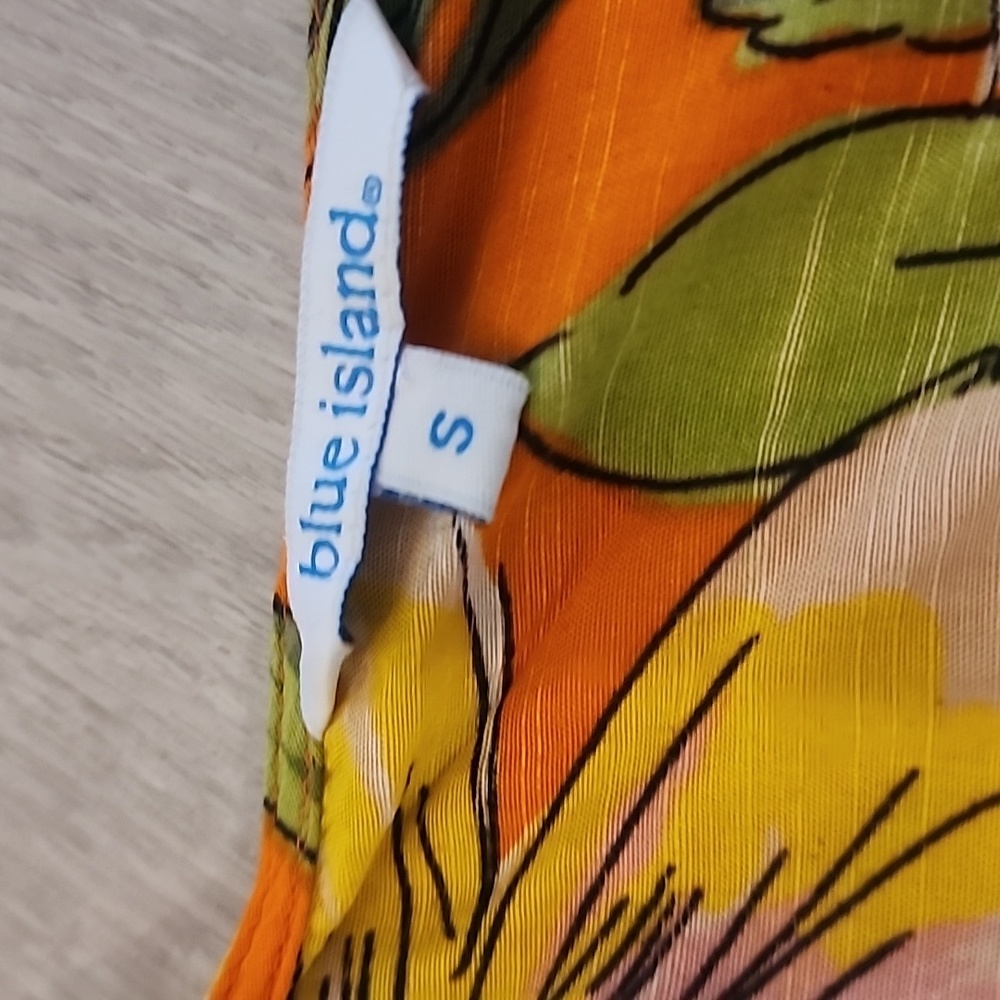 Blue Island Citrus Orange Coverup - Picture 2 of 5